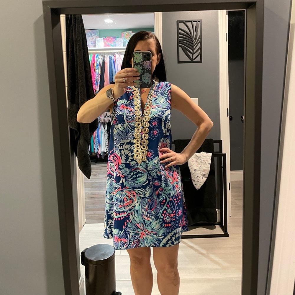 Size 4 Jane dress, deep indigo gypsea girl.